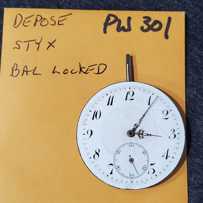 DEPOSE STYX   14/S  18/L    POCKET WATCH MOVEMENT    PW301