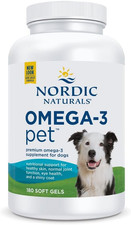 Nordic Naturals Omega-3 Pet, Unflavored - 180 Soft Gels - 320 Mg Omega-3 per Sof