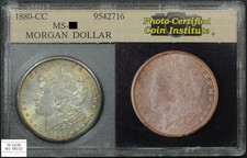 1880 CC Carson City Morgan Silver Dollar $1 (MS UNC) Beautiful Toning!