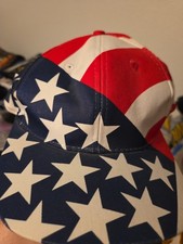 Vintage 1996 USA Olympics SnapBack All Over Flag Stars  Stripes Adjustable