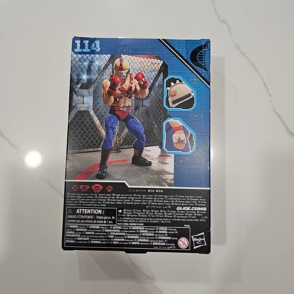 Novo na caixa G.I. Boneco de ação Joe Classified Series Big Boa 6 polegadas Cobra #114 Hasbro - Imagem 2 de 2