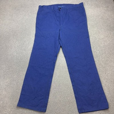 VINTAGE französische Hose Erwachsene 40x30 blau Workwear Chore Sanfor Utility Herren
