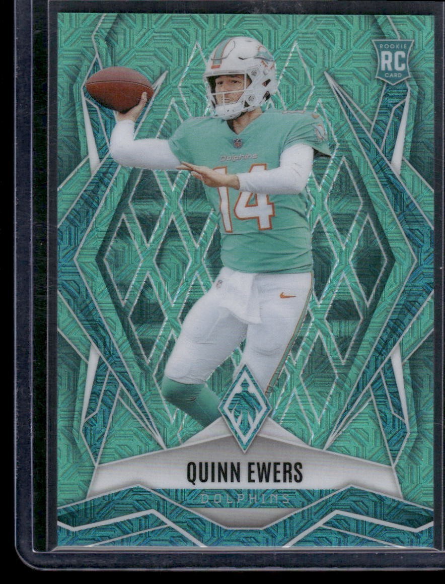 2025 Panini Phoenix Teal Mojo Quinn Ewers /50 #159 RC Dolphins