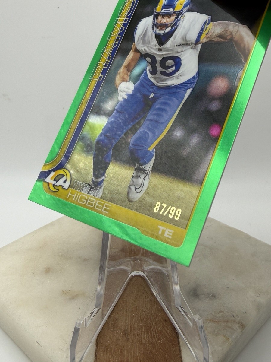 2025 Topps Chrome Tyler Higbee /99 GREEN REFRACTOR #172 Los