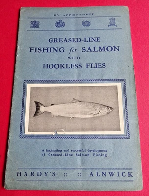 LIGNE GRAISSÉE DURE PÊCHE AU SAUMON AVEC MOUCHES SANS CROCHET DÉPLIANT PUBLICITAIRE - Photo 1/2