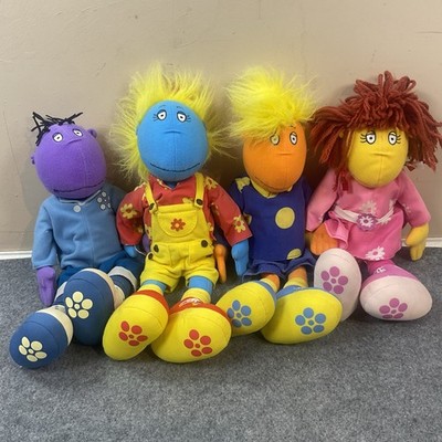 Tweenies Komplettset 4 Plüschtiere Kuscheltiere Milo Jake Bella Fizz 35 cm CBeebies