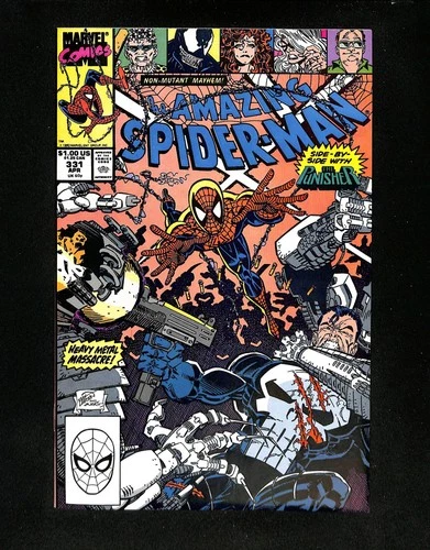 Amazing Spider-Man #331 NM 9.4 Signed by Erik Larsen! Punisher! Marvel 1990