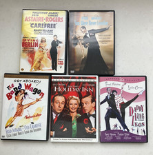 Lot of 5 Fred Astaire Musical DVD Movies: Fred Bing Rita Ginger Leslie Cyd