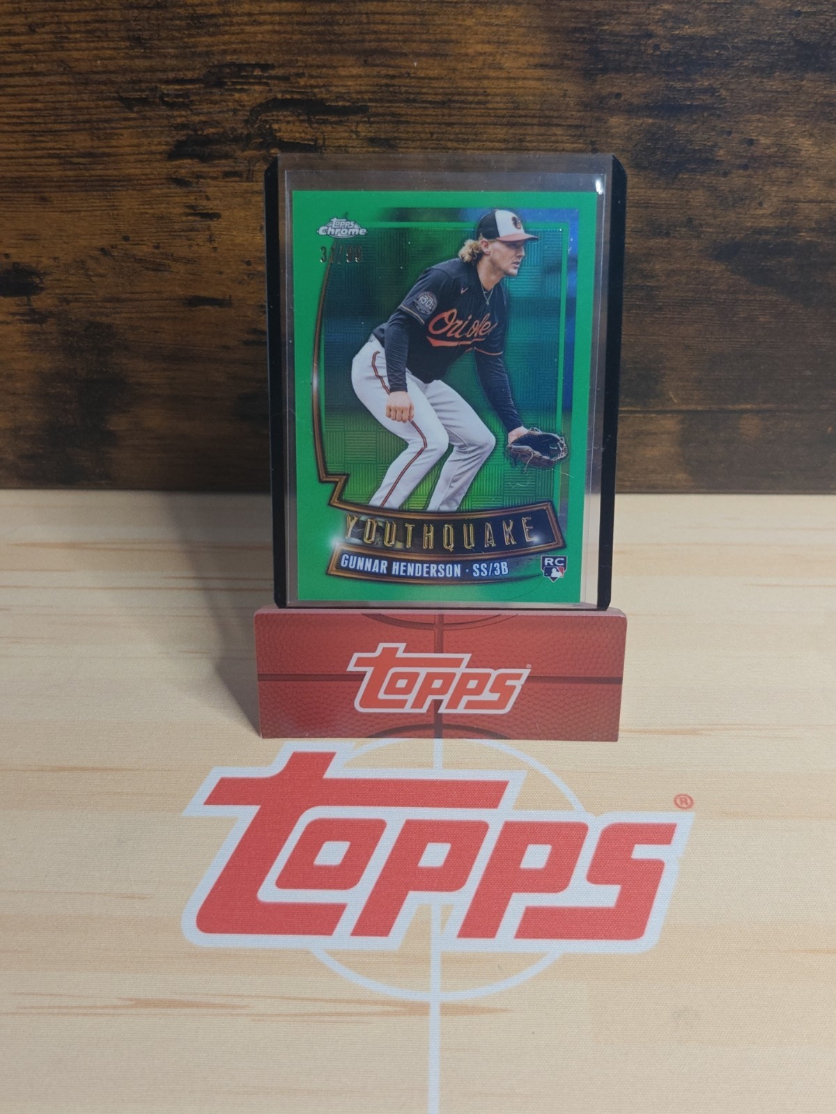 2023 Topps Chrome Gunnar Henderson Green Youthquake Refractor /99 Orioles🔥