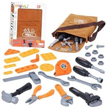Kids Tool Set, Toddler Tool Set with Tool Bag,11 Tools Orange Tool Bag