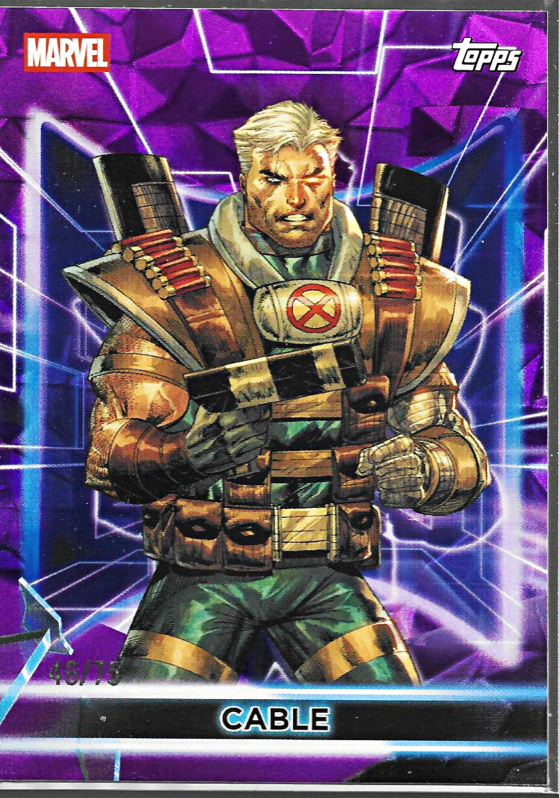 Topps 2026 Marvel Cable #45 Purple Parallel Serial #46/15 Non-Sport Card