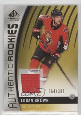 2017-18 SP Game Used Authentic Rookies Gold Jersey 364/399 Logan Brown #181 xp6