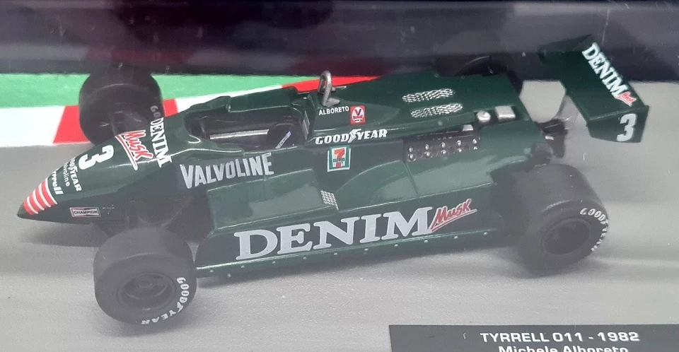 Atlas 1/43 - Tyrrell 011 1982 Michele Alboreto Diecast Model F1 Car - Image 2 of 3
