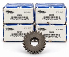 Lot of (4) Martin S2424 Steel Spur Gears 24 Teeth 24DP 3/8" Bore 1" Pitch USA