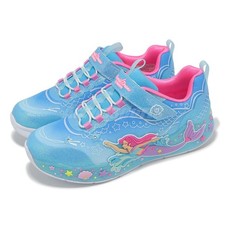 Skechers S Lights-Mermaid Dreams Blue Multi Kids Youth Preschool 303060-LBLMT