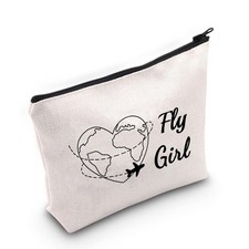 G2TUP F G Makeup Bag Flight Attendant Cosmetic Airplane F Girl