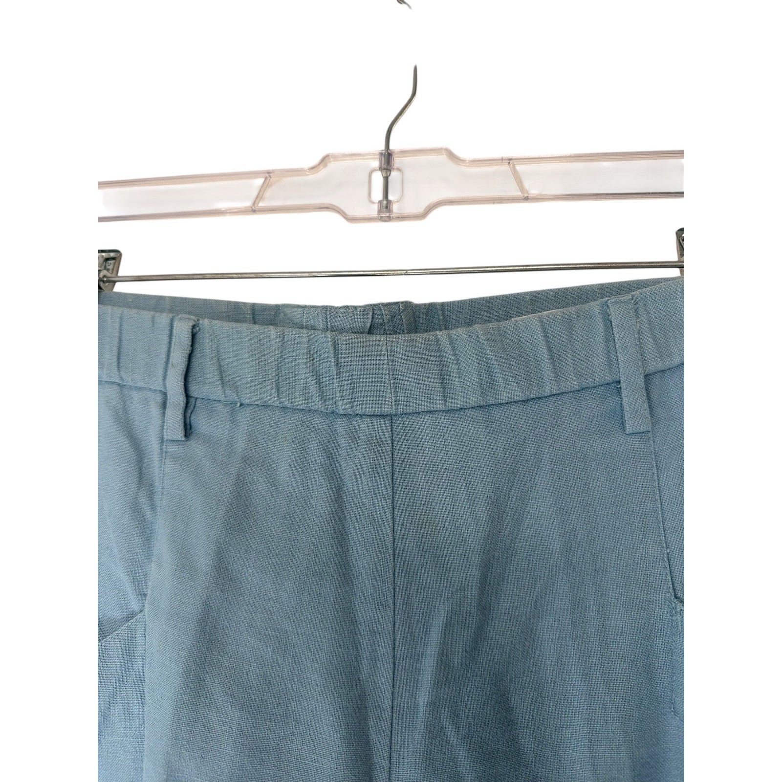 Christian Dior Actifs Pants Women's Blue Basic Casual Pull On Cropped Medium thumbnail 4