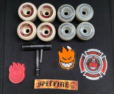 Spitfire Formula Four Lock Ins 55mm 101a Skateboard Wheels 2 Sets Plus Tool