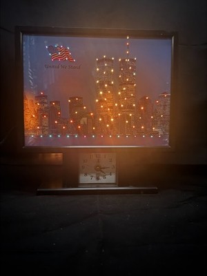 1986年製 WTCツインタワー 電飾パネル Vintage World Trade Center TWIN TOWERS NY CITY Fiber Optic