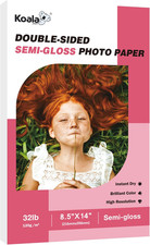 Koala Double Sided Thin Semi Gloss Photo Paper 8.5X14 Inch 32LB 100 Sheets