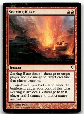 Searing Blaze #90 (MP) Worldwake WWK Magic MTG