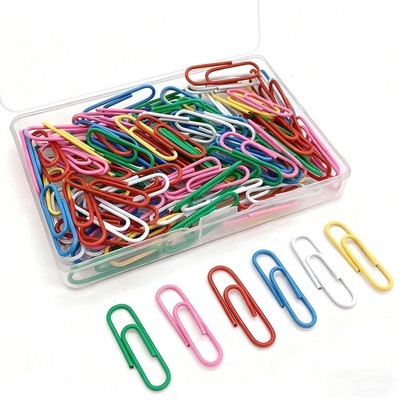 150PCS Paper Clips 28mm Mini Colored Paper Clips Rustproof Paperclips ...