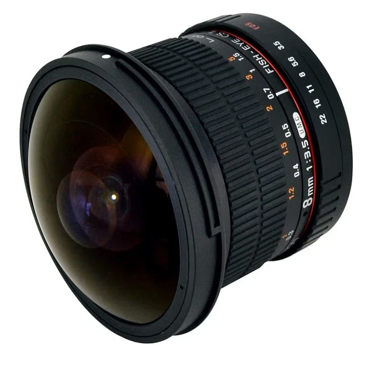 ROKINON 8MM T3.8 HD FISHEYE LENS WITH REMOVABLE HOOD FOR SONY - Image 2 of 4