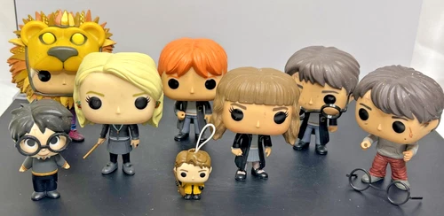 Harry Potter Loose Funko Lot Luna Lovegood Ron Hermione Quidditch (Some Damage)