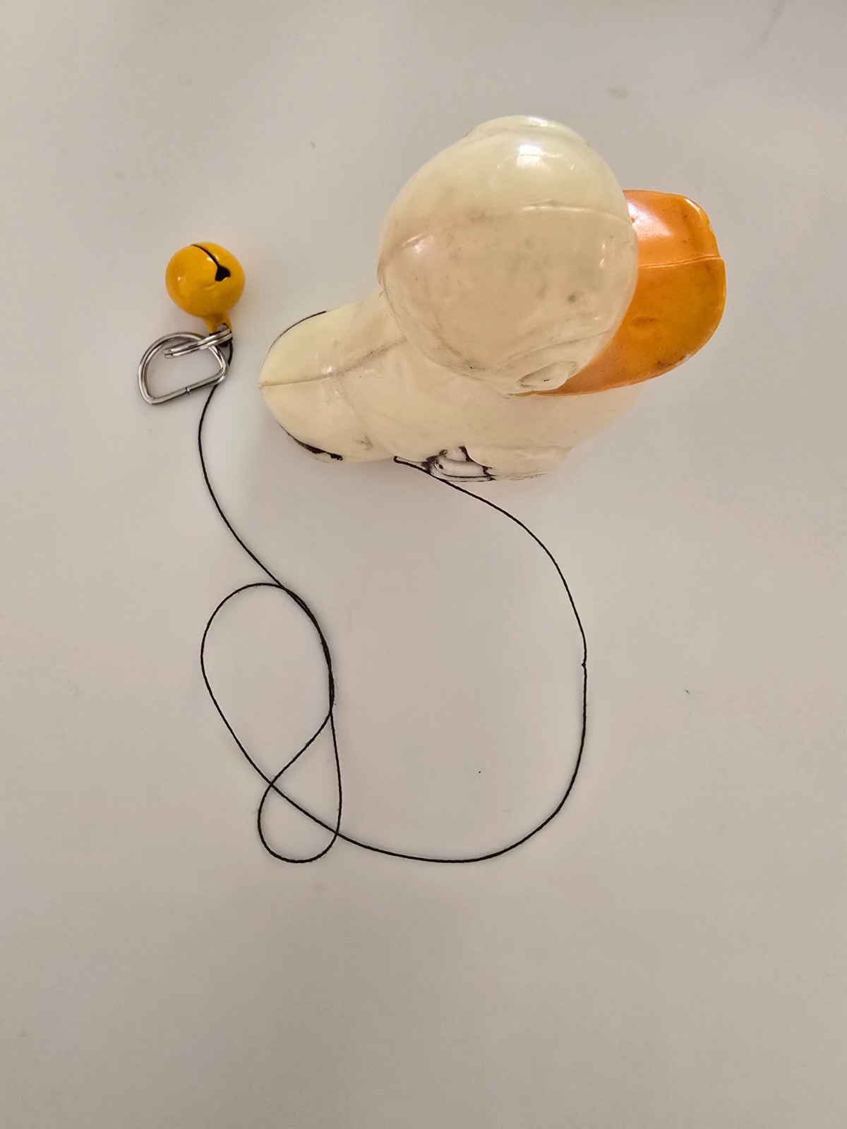 Vintage String Pull Duck, Works, Very Old, Light Wear, Measures 2.25 x 3 x 1.5