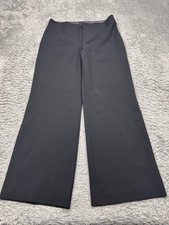 Giorgio Armani Pants Women 14 Borgo 21 Black Wide Leg Palazzo Trousers Italy