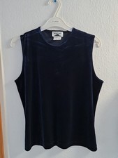 Monte Carlo Samt Shirt Ärmellos Gr.XL dunkelblau # 1044