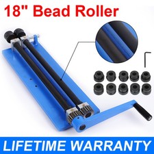 18" Bending Machine Sheet Metal Bead Roller Swager Plate Steel Body 6 Roll Sets