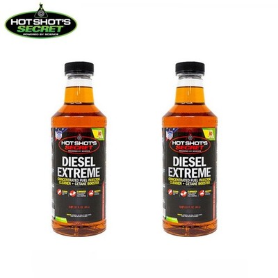 Hot Shot's Secret Diesel Extreme 32oz Fuel Injector Cleaner Cetane Booster 2pack