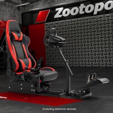 Zootopo Entry-level Racing Simulator Cockpit Stand Fits Thrustmaster Logitech