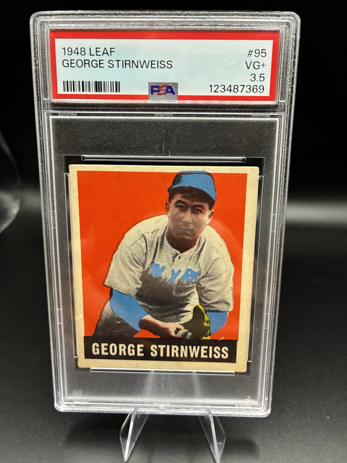 1948 LEAF GEORGE STIRNWEISS #95 PSA 3.5!!!