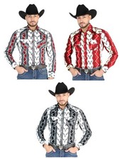 El General Men Cowboy Western Rodeo Casual Shirt L/Sleeve 023 Camisa Vaquera
