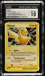Pikachu - 012 (EX Series Collector's Tin) Black Star Promo Holo