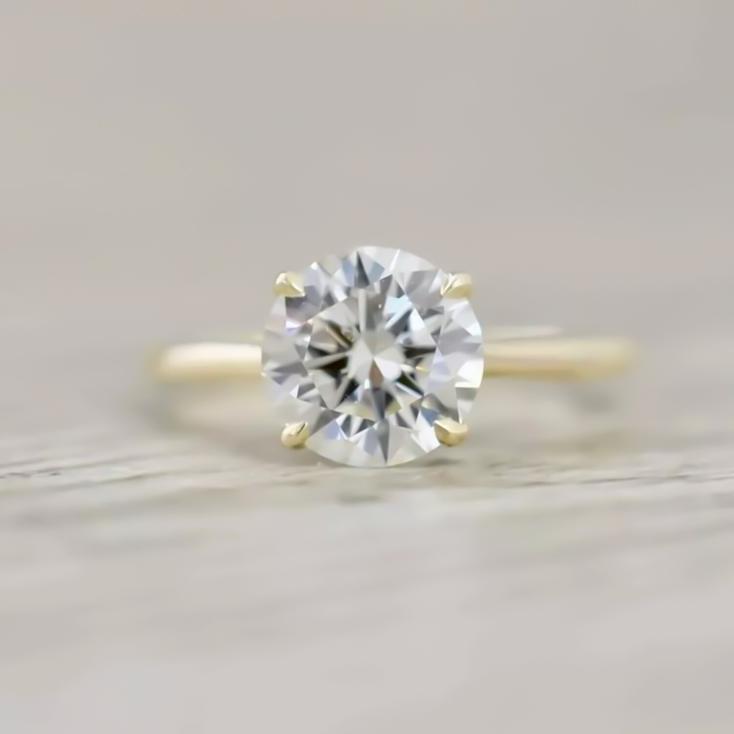 3.4ct Certified White Diamond VS1 Ring 925 Silver For Anniversary Gift