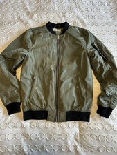 Olive Green H M Bomber Jacket Youth 12/14 Trendy
