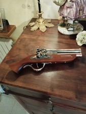 Pistola Accendino Vintage da Tavolo  Doppia Canna "ROER"  Design Antic