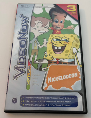 Video Now Color Nickelodeon Spongebob Jimmy Neutron 3 PVD Disc Pack