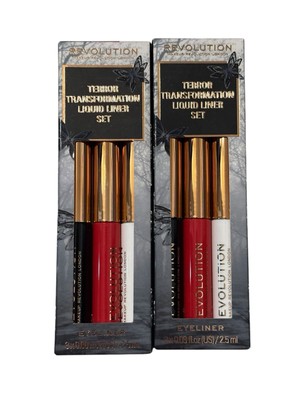 Revolution Transformation Liquid Liner Set Black, Red & White 3 x 0.08 oz Set 2