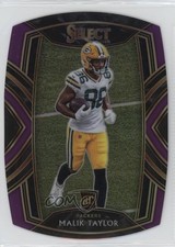 2020 Panini Select Club Level Purple Prizm Die-Cut Malik Taylor #282 w8t
