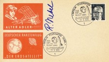 German ROCKET PIONEER Rudolf Nebel autograph, signed FDC