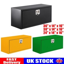 Underbody Trailer Truck Steel Lockable Tool Box Chest Locker Storage Small-Large