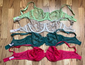 Victoria&rsquo;s Secret Bra Lot of 8 Sz 38D~Lace~All Wires~Solids~Mesh~Mixed Styles
