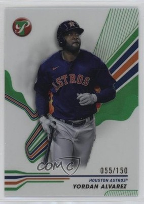 2024 Topps Pristine Green Refractor 55/150 Yordan Alvarez #43 rf2