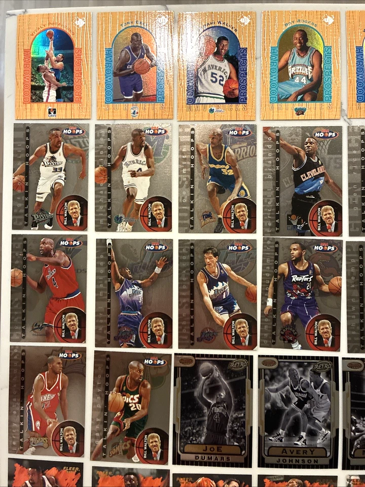 Lote masivo de 204 tarjetas de la NBA de los 90 Hardaway Pippen Rodman Hill Garnett Iverson Foto 3 de 4