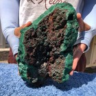 9.8LB Natural Black Velvet Halo Green Malachite quartz crystal mineral specimen — photo 5