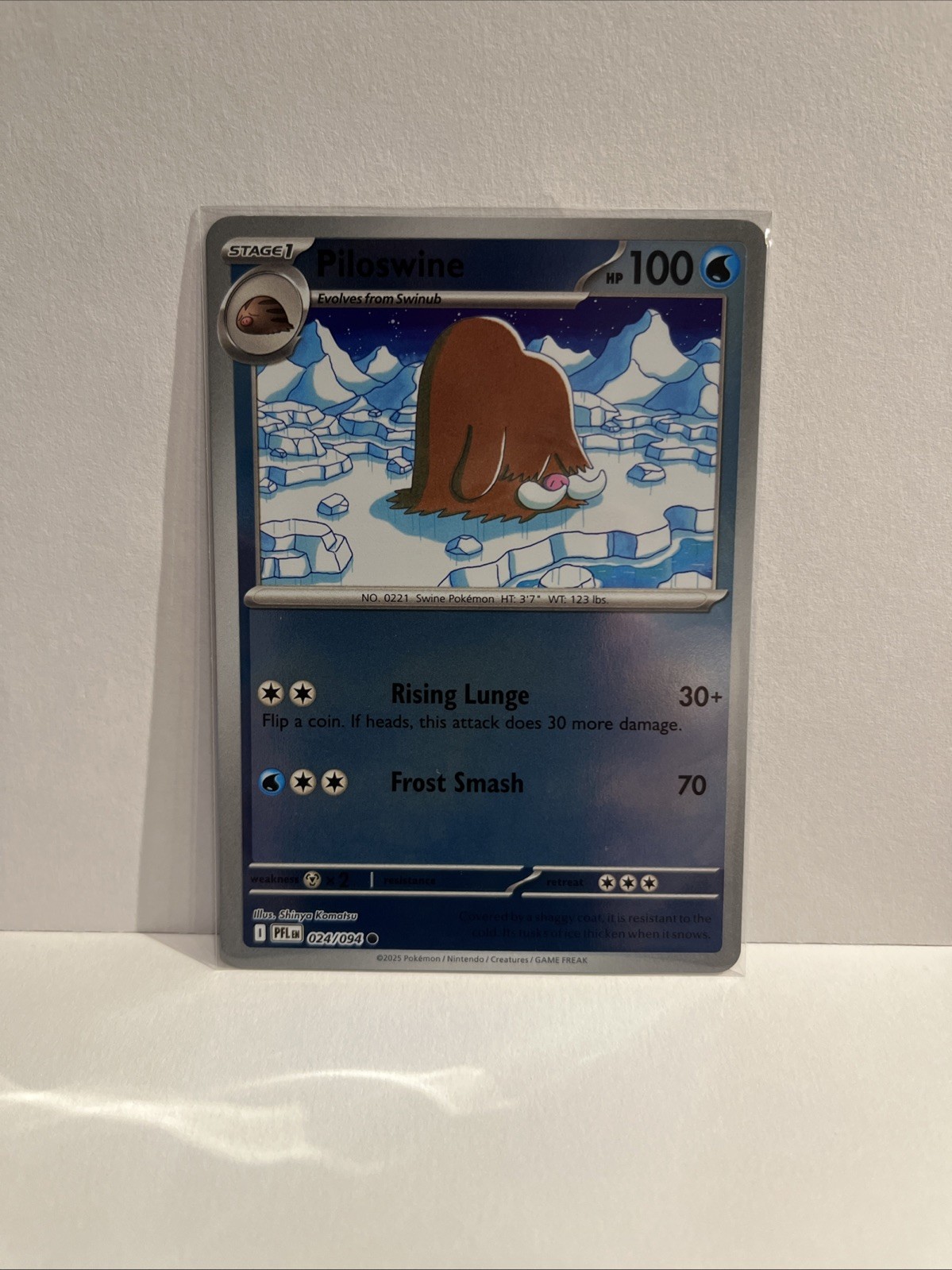 Pokemon TCG - Piloswine - 024/094 - Reverse Holo - ME02: Phantasmal Flames